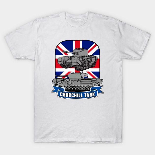 CHURCHILL TANK T-Shirt by theanomalius_merch